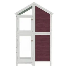 Comparer les prix de Volière pour Canaries Perroquet MVS - Maison à oiseaux moka 97x81x152 cm bois massif de pin - shop17962533