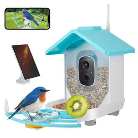 Meilleurs prix pour Mangeoire à oiseaux avec caméra 1080p HD détecte automatiquement plus de 11 000 oiseaux et enregistre Étanchéité IP65