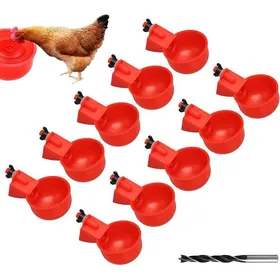 Comparer les prix de Abreuvoir Automatique Poules Lot 12 DIY Distributeur Eau avec Foret Pour Poussins Canards Oies Lapins Élevage
