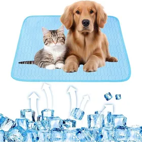 Comparer les prix de Tapis rafraîchissant dété pour chien lavable pour lintérieur et lextérieur pour siège auto (bleu 100 x 70 cm)