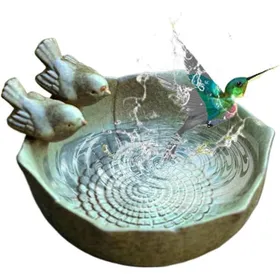 Comparer les prix de Bain doiseaux en céramique au sol - bassin de nourrissage