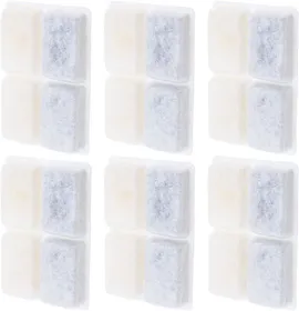 Meilleurs prix pour Jeu de 6 filtres de Remplacement pour Fontaine à Eau pour Animaux de Compagnie 1,8L 2L Filtres à Eau pour Chat Blanc