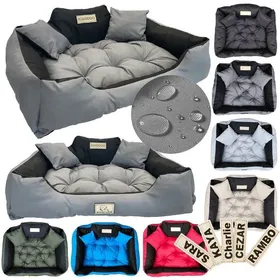 Comparer les prix de Panier pour chien KINGDOG kennel 75x65 cm personnalisé imperméable gris foncé