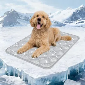 Comparer les prix de Tapis Rafraichissant Chien90X70cm Tapis RafraichissantCoussin Rraicheur Animaux de Compagnie ImperméableAntidérapant et Lavable