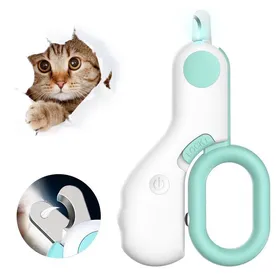 Meilleurs prix pour Coupe Griffes Chat avec Lumière LEDCoupe-Ongles pour ChatTondeuses à Griffes Portable pour Chat