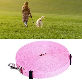 Meilleurs prix pour Laisse de chien - SHIPENOPHY - Longue 10m - Boucle en métal - Sécurisée - Rose