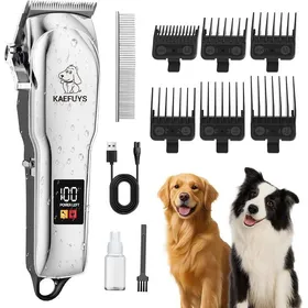 Meilleurs prix pour Tondeuse professionnelle étanche IPX7 pour chien/chat écran LCD faible bruit charge USB 6 sabots inclus