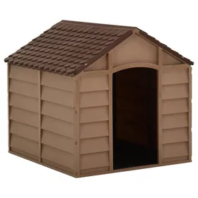 Meilleurs prix pour Automne/hiverNiche pour chiens Marron 71x715x68cm PP - HAuteur:68cm - Grande Taille &FR_953590