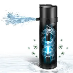 Meilleurs prix pour 5-en-1 Filtre et Pompe pour Aquarium 25W 1800 L/H 300-700L avec UVC Pompe Aquarium à Filtre intérieur Oxygénation Circulation