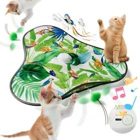 Meilleurs prix pour Jouet interactif pour chat - Phoesky - Plume mobile - Rechargeable USB - 21x21x3 pouces - Arrêt automatique