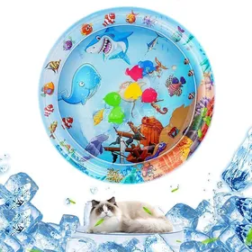 Comparer les prix de Tapis Eau ChatTapis Jeu Chat Refroidissement Gonfble été eau Sensoriel Gonfble ÉpaissiTapis de Jeu Coloré