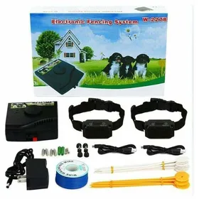 Meilleurs prix pour Collier anti-fugue pour chien - - Clôture électrique - 300 mètres de fil - 2 colliers étanches - Réglable ENEVAOCT