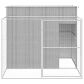 Comparer les prix de Niche pour chien - VENTE-FLASH - avec cour gris clair 214x253x181 cm - Pour rongeurs @93766141