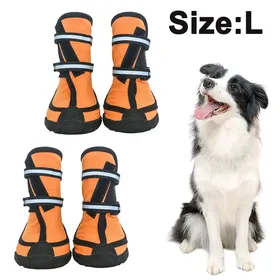 Comparer les prix de Chaussures imperméables pour chiens bottes respirantes et antidérapantes protection pour pattes
