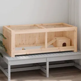 Comparer les prix de Meilleures Poulailler-Enclos-Cage à hamster 104x52x38 cm bois massif de sapin SSD2152032