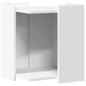 Comparer les prix de Meuble de bac à litière pour chat - vidaXL - Blanc - Bois dingénierie - 42x42x51 cm - Capacité de charge 70 kg