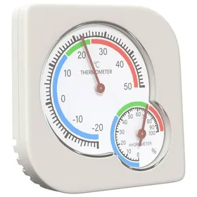 Meilleurs prix pour Hygromètre thermo intérieur - vidaXL - Blanc - ABS - 75x75x12 cm - Usage intérieur - Durable - Capteur dhumidité