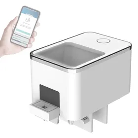 Meilleurs prix pour SHI-Distributeur de Nourriture Automatique WiFi 100ml - Programmation Intelligente - Alimentation USB - Blanc - Pour Nourriture ＜4mm