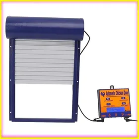 Meilleurs prix pour EJ.life Porte de poulailler automatique Time de détection automatique de la porte de poulaise de jardin filet Brown Prise UE bleue
