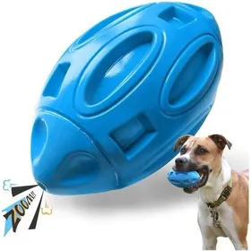 Meilleurs prix pour Jouet à mâcher pour chien - Balle grinçante - Caoutchouc naturel - Taille 14 × 8 cm