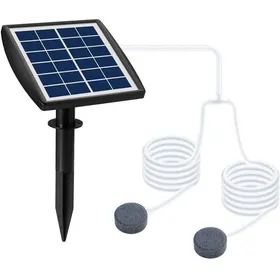 Comparer les prix de Pompe à oxygène solaire 6V 2W avec tube de 8.2ft et 2 roches à bulles pour les bassins de poissons
