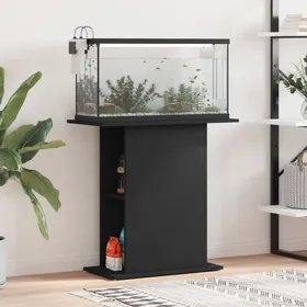 Comparer les prix de Support pour aquarium - vidaXL - Noir - Bois dingénierie - 75x36x725 cm