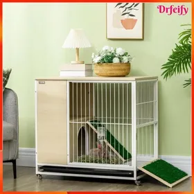 Meilleurs prix pour Cage à lapin - AKOZON - 8522 - sur roulettes avec freins - toit ouvrant - plateau amovible 78x525x765 cm