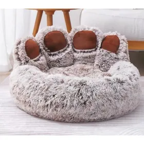 Meilleurs prix pour Panier Pour Chien Lit Pour Chien En Forme De Patte DoursLavable Et Antidérapant (Brun 60cm)-keeper