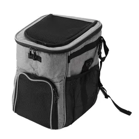 Meilleurs prix pour SALALIS porte-vélos pour chiens Panier de vélo pour chiens imperméable Breatch Rovable Dog Carrier Sac à animalerie transport Gris