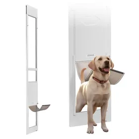Comparer les prix de Chatière pour Chien et Chat-VEVOR-pour Porte Coulissante en Verre-Trappe pour Chien avec Battant Taille L de 2604x4128 mm