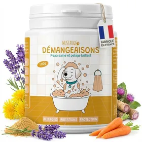 Comparer les prix de Epiderma chien et chat démangeaisons poils pelade fabriqué en France - Museau & Co