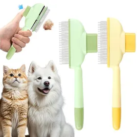 Comparer les prix de 2 Brosses Chat Autonettoyantes - Enlève Poils Morts - Stimulation Cuir Chevelu - Pour Chats Chiens