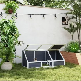 Comparer les prix de Enclos pour tortue extérieur sans fond toit ouvrant verrouillable en bois et acier galvanisé gris clair - UVRION