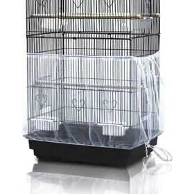 Comparer les prix de Couverture universelle pour cage à oiseaux attrape-graines et jupe protectrice pour cage à perroquet respirante et lavable YYV