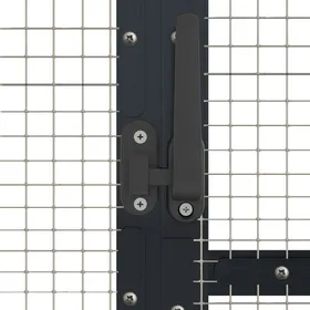 Comparer les prix de Elégant Cages / perchoirs à oiseaux Anthracite - Volière anthracite 179x100x185cm aluminium PRO8693536698889