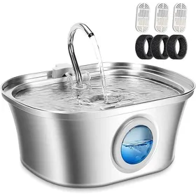 Meilleurs prix pour Fontaine a Eau pour Chat304 Inoxydable32L u200CFontaine pour Animaux domestiquesu200CSuper Silencieuseu200C Abreuvoir