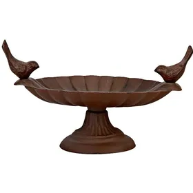 Comparer les prix de Esschert Design - Plateau de graines en fonte avec oiseaux décoratifs