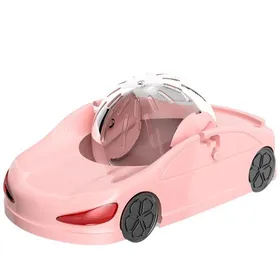 Meilleurs prix pour Boule hamster en forme de voiture 2 en 1 rose multifonctionnel  - TCHOUPIN -  29x16cm décoration amusante animalerie cadeau pour ro