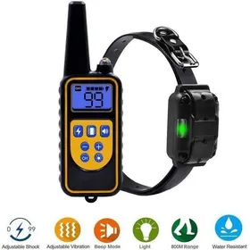 Meilleurs prix pour Collier de dressage - YYV - Rechargeable - IP67 Étanche - 800m Distance - 99 Niveaux de Vibration/Choc