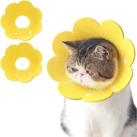 Meilleurs prix pour 2 collerettes feutre ajustables anti-léchage et anti-grattage pour chat/chien