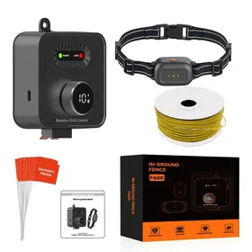 Meilleurs prix pour Collier Electrique anti-fugue pour 1 chien - barriere chien câblé -Système à distance de clôture chien