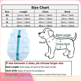 Comparer les prix de Garosa Veste pour animaux de compagnie Manteau Chien Hiver Camouflage Chaud Pour Chiot Chat animalerie blouson Bleu clair S