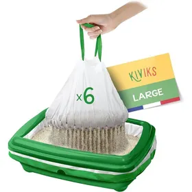 Meilleurs prix pour Pack De 6 Sacs À Litière Filtrants Anti-Gaspi (Large)[TO179]