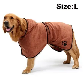 Comparer les prix de Serviette de bain pour chien, peignoir de bain super absorbant à séchage rapide en microfibre, séchage rapide pour animaux de co