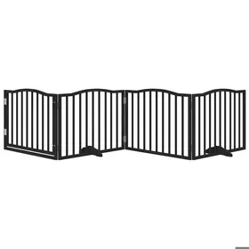 Comparer les prix de Promotion mars * Enclos/niche dextérieur - YUYUE - multiples utilisation - Porte pour chien pliable à 4 panneaux - noire 320 cm
