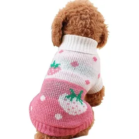 Meilleurs prix pour Manteau pour chien - Pull pour chien - Pull pour animal de compagnie- ChienPull à col roulé classique en maille-Vêtement dhiver-16