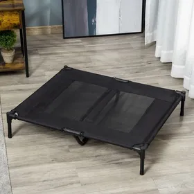 Comparer les prix de Lit sur pieds lit pour chien chat lit de camp lit surélevé aniamuxtissu textilène micro-perforé acier 915 x 762 x 18 cm noir