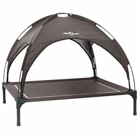 Comparer les prix de Lit pour chien surélevé - vidaXL - Marron - Acier - 104x86x84 cm - XL - Intérieur & extérieur - Durable - Design moderne