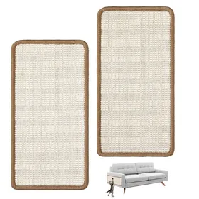 Comparer les prix de Tapis à Gratter en Sisal pour Chat 2PCS Tapis Griffoir pour Chat Anti-dérapant 45 x 25 CM Grattoir Chat Horizontal et Verticale