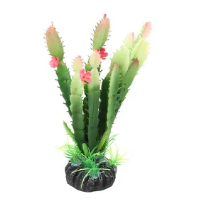 Comparer les prix de Simulation en plastique Cactus plante Terrarium Reptiles Habitats décoration décor à la maison